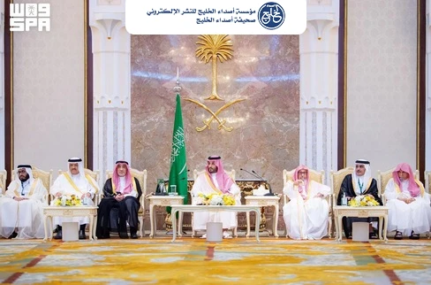 نيابة عن خادم الحرمين الشريفين.. سمو ولي العهد يستقبل في الديوان الملكي بقصر منى المهنئين بعيد الأضحى المبارك