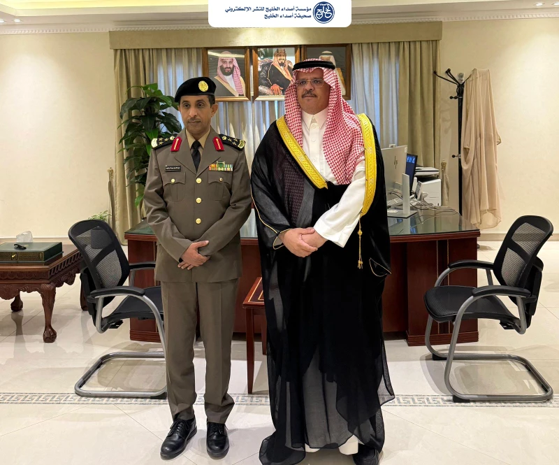 محافظ الجبيل "الداود" يستقبل مدير شرطة المحافظة بمناسبة ترقيته