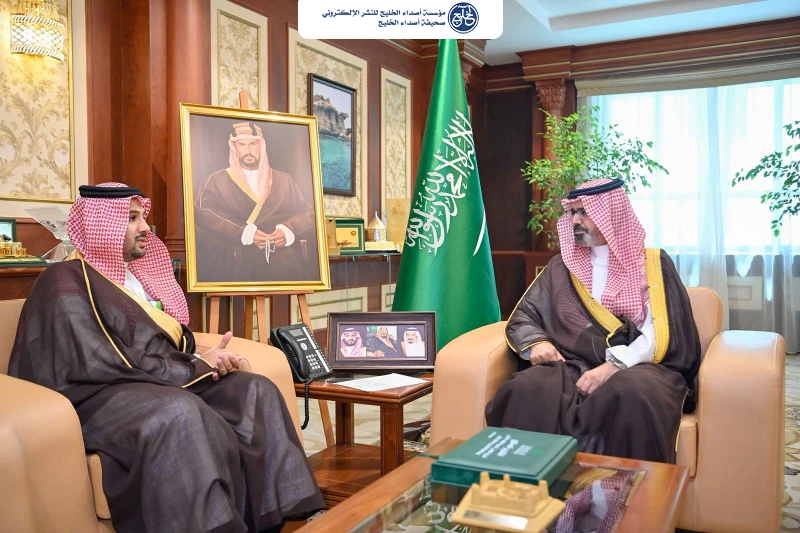 نائب أمير جازان يستقبل مدير فرع المركز الوطني لتنمية الغطاء النباتي ومكافحة التصحر بالمنطقة