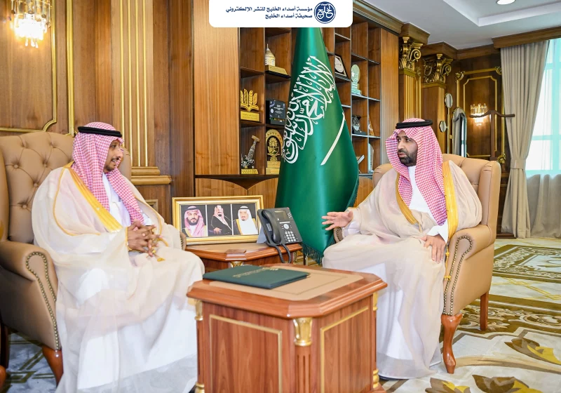 أمير منطقة جازان يستقبل عميد كلية منار الجنوب للعلوم والتقنية