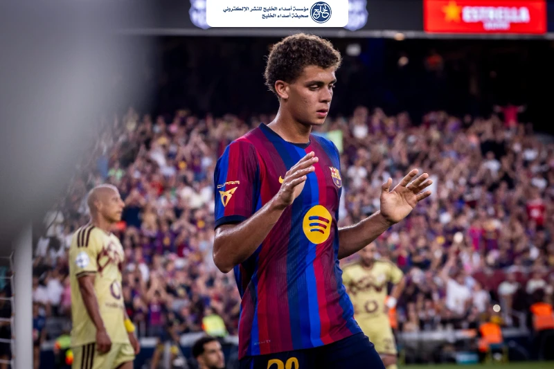 برشلونة يتفق على تجديد عقد حمزة عبدالكريم حتى 2030