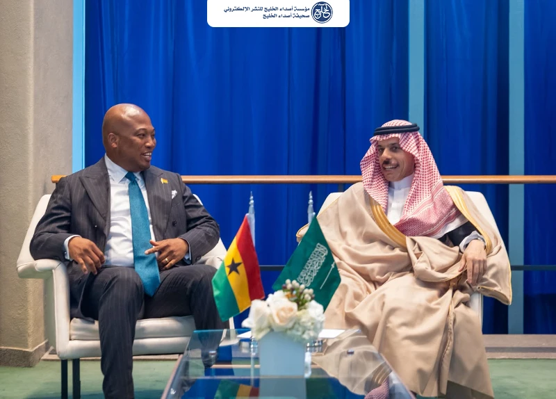 فيصل بن فرحان يلتقي وزير خارجية غانا