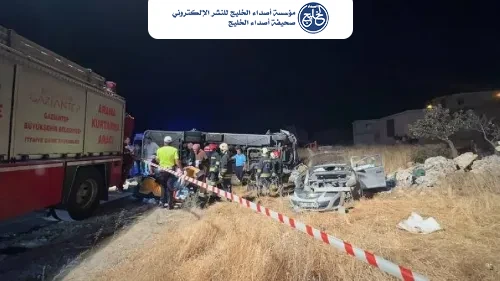 مصرع 7 أشخاص في حادث تصادم جنوب تركيا